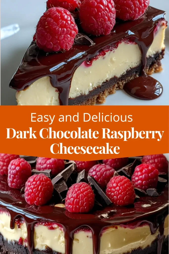 Dark Chocolate Raspberry Cheesecake: Treat Yourself Today! 8 Beige White Minimalist Thanksgiving Recipe Pinterest Pin 1