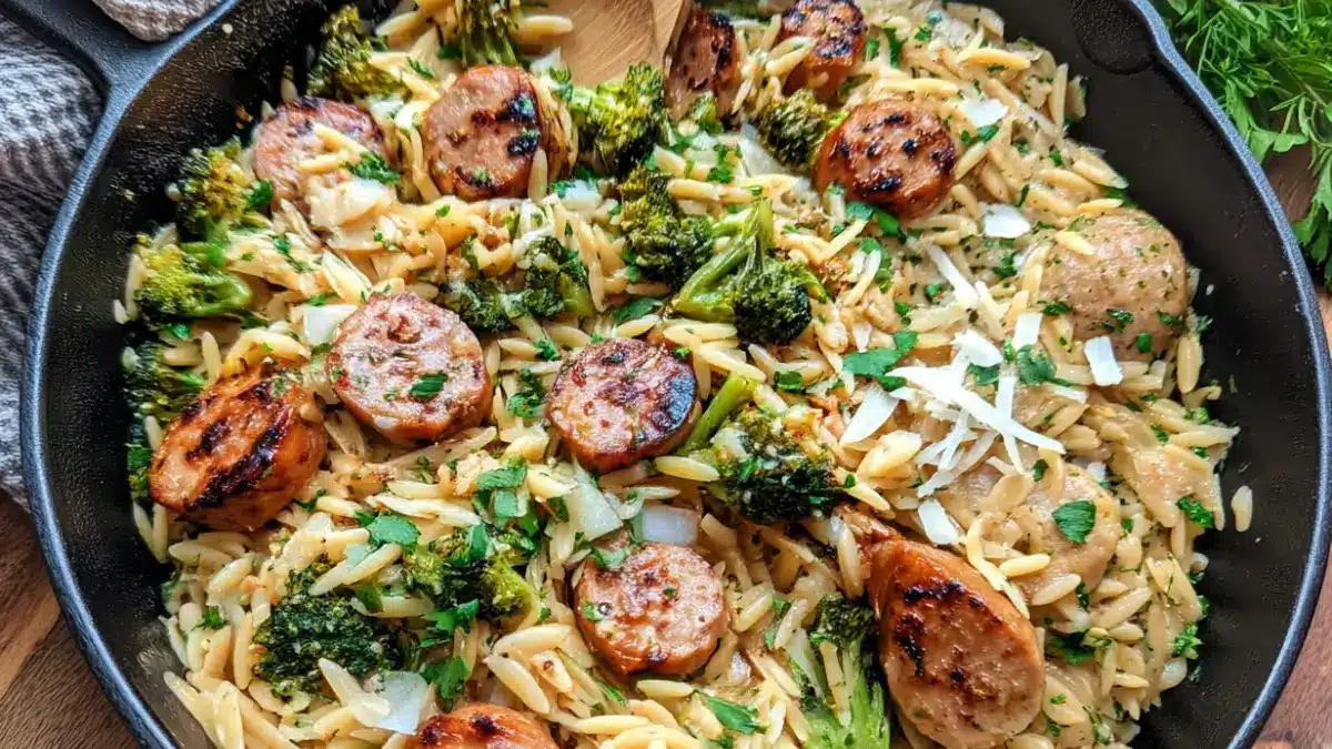 One-Pan Chicken Sausage Broccoli Orzo—Simple & Satisfying 4 Crumbl Pumpkin Pie Cookies Copycat 6 1