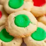 Easy Iced Thumbprint Cookies Recipe You'll Love 12 Festive Iced Thumbprint Cookies with Red and Green Icing for Christmas