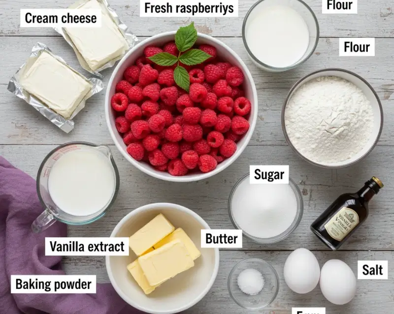 Raspberry Cream Cheese Bites – 7 Reasons This Sweet & Tangy Treat Is a Must-Try 7 Simple Ingredients for Easy Raspberry Cream Cheese Bites – Fresh Raspberries, Cream Cheese & Butter