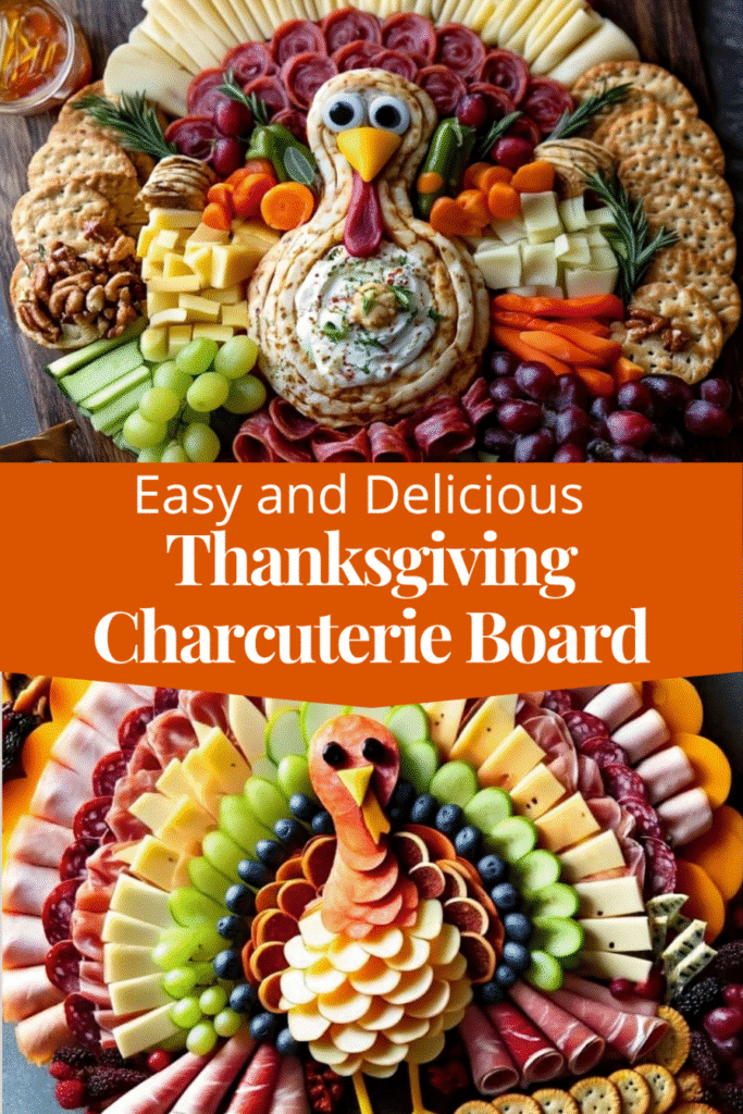 The Ultimate Thanksgiving Charcuterie Board 6 Pinterest Graphic: Easy and Delicious Thanksgiving Charcuterie Board