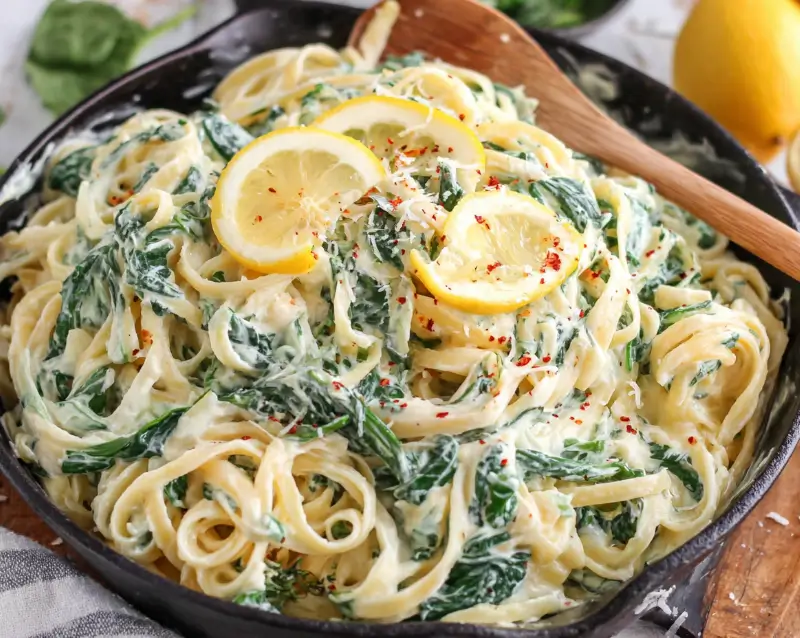 Creamy Lemon Ricotta Pasta with Fresh Spinach 5 Design sans titre 2026 01 19T194330.529