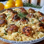 Chicken Ricotta Meatballs with Lemon Orzo 6 Design sans titre 5 1