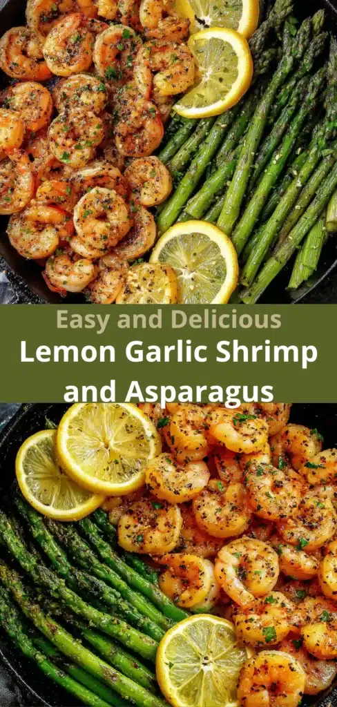 Lemon Garlic Shrimp and Asparagus Skillet 8 Easy and Delicious