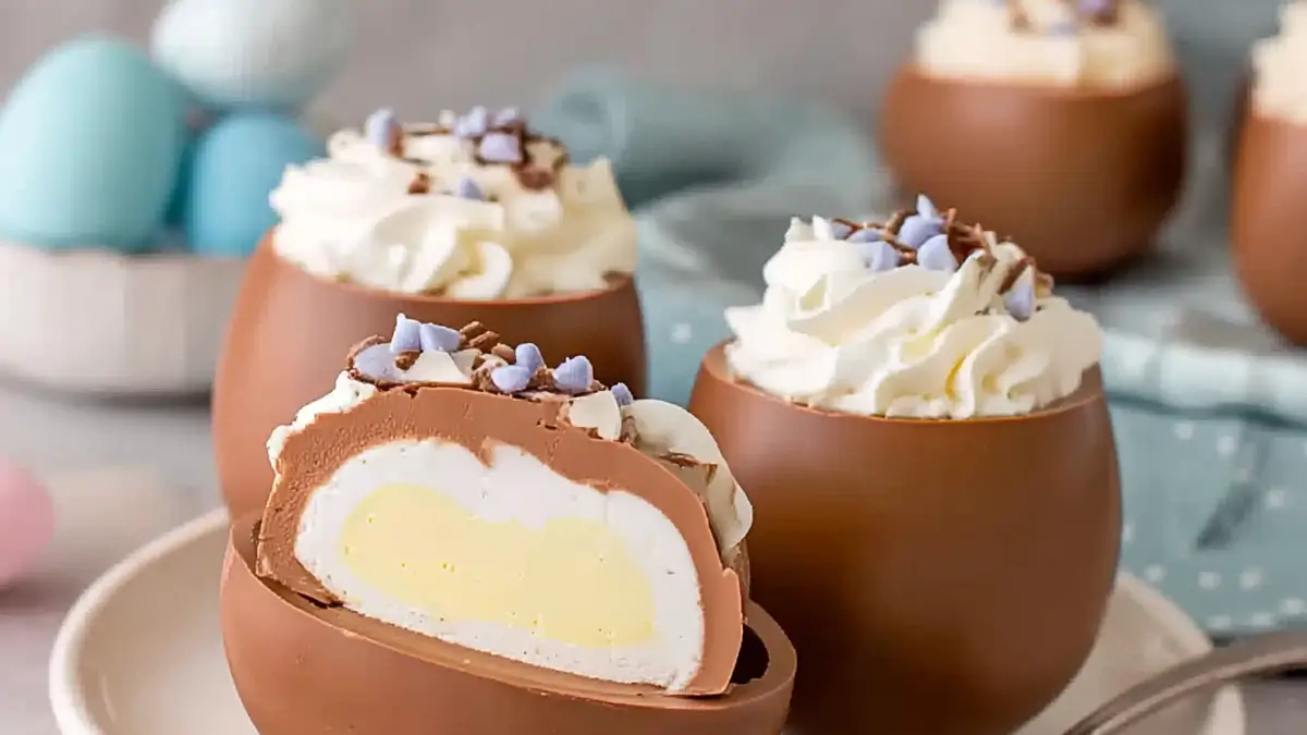 Easy Chocolate Mousse Filled Easter Eggs That Delight 4 Crumbl Pumpkin Pie Cookies Copycat 30