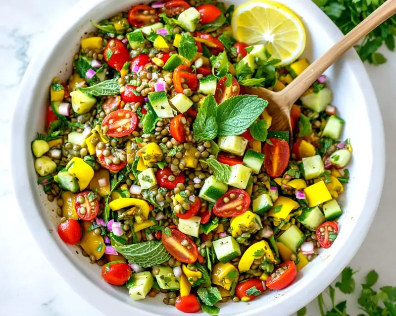 Easy Mediterranean Lentil Salad You’ll Love 9 Design sans titre 12