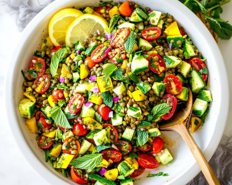 Easy Mediterranean Lentil Salad You’ll Love 10 Design sans titre 13