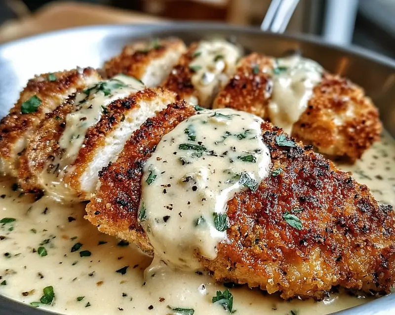 Parmesan Crusted Chicken With Creamy Garlic Sauce 5 Design sans titre 66