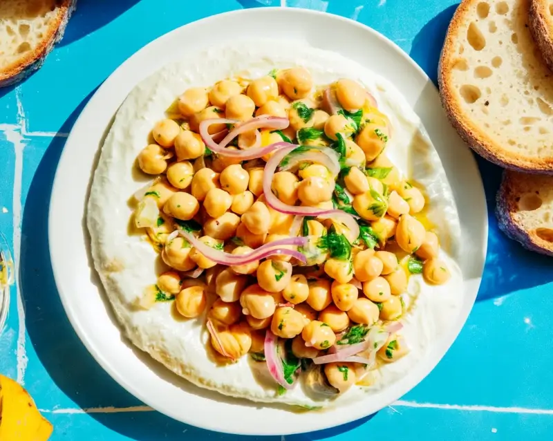 Easy Marinated Chickpeas with Whipped Feta 8 Design sans titre 7