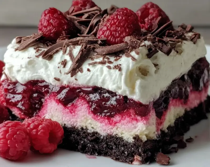 Easy Raspberry Chocolate Lasagna Dessert 7 Design sans titre 89