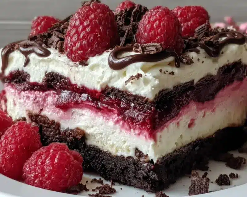 Easy Raspberry Chocolate Lasagna Dessert 8 Design sans titre 90