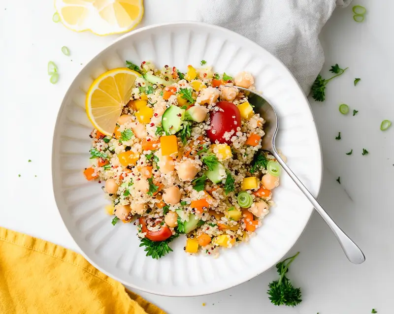 Lemon Quinoa & Chickpea Salad – Fresh & Simple 5 Design sans titre 99